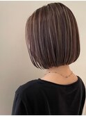 ■細めハイライトで透明感カラー■
