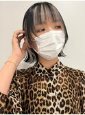 ダブルカラー外ハネボブインナーカラーハイライトケアブリーチ