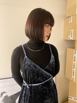ノラ シブヤ(NORA) 韓国ボブ/切りっぱなしボブ/ストレートパーマ