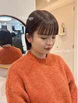 ガーランド (Garland)&nbsp;切りっぱなしボブ/ピンクベージュ/前髪/グレージュ/原宿