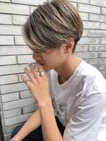 レーヴバイキートス(REVE by kiitos) 【夏大人気】サマーセンターパート×サンドベージュハイライト