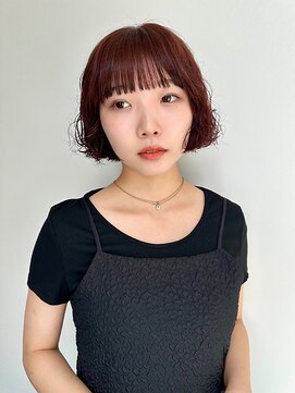 ファルファラ(farfara) 【farfara】個性派ボブブラウンカラー（問屋町テラス）大島結衣