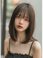 レヴ 草加店(LEV.)&nbsp;ブルーブラック外ハネワイドバング