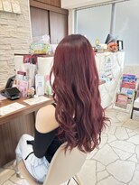 ナオシ 田原台店(nao c)&nbsp;ブリーチ×チェリーレッド１０代・２０代