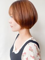 モリオフロムロンドン 原宿本店(morio from London) 【morio原宿】丸みショートボブ　オレンジベージュ
