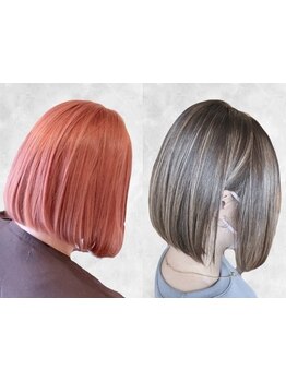 ハイトーンから似合わせ、白髪ぼかしまで、お悩みや理想に合わせた自分好みのカラーを叶えます！