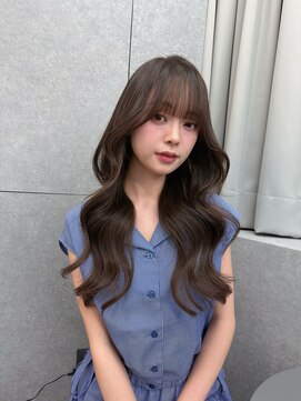 ボタン ハカタ(VOTAN hakata) 【柿本真優】グレージュカラー/前髪ぱっつん/レイヤーカット