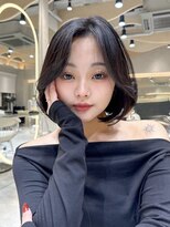 ロンドリメゾン 原宿(Lond re Maison.)&nbsp;オリーブグレー/ボブ/顔周り/小顔/レイヤー/髪質改善/縮毛矯正