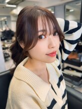 ジゼル 梅田(GiseL)&nbsp;レイヤー 顔周りカット ココアブラウン 透明感カラー 20代30代