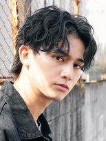 レタッチバイフィフス 大阪梅田(RETOUCH by fifth) 梅田メンズパーマルーズパーマシャドウパーマセンターパート緩め