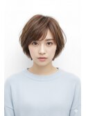 ショートボブ【レイヤー】【面長】【くせ毛】【小顔】【ボブ】