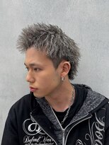 ルースト 西院店(ROOST)&nbsp;MEN’S HAIR/パイルツイスト/ホワイトハイライト/眉毛カット
