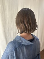 ココカラヘアー ニコ(cococara hair nico) ミディアムボブ/丸みボブ/オリーブベージュ/透明感