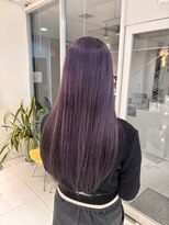 ステラ ヘア デザイン サロン(STELLA hair design salon)&nbsp;透明感ラベンダー×ロングレイヤー 【由比藤】