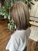 ロイズ ヘアデザイン アンド スパ(LOES)&nbsp;デザインブリーチ×ミルクブラウン×ミルクティーベージュ