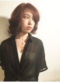 大人クセ毛風カールロブ