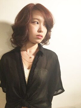 ヘアー メイク ミート(hair make Meet) 大人クセ毛風カールロブ