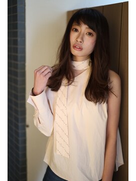 キャリ(CALI) 斜めバングが可愛い外ハネセミディ≪CALI・田町・三田・美容室≫