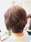 【赤羽リビーチ】エアリーパーマ×ショートグラデーション