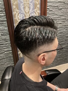 プレミアムバーバー 赤坂店(PREMIUM BARBER produce by HIRO GINZA) フェード七三バーバースタイル【ヒロ銀座】赤坂/永田町/四谷