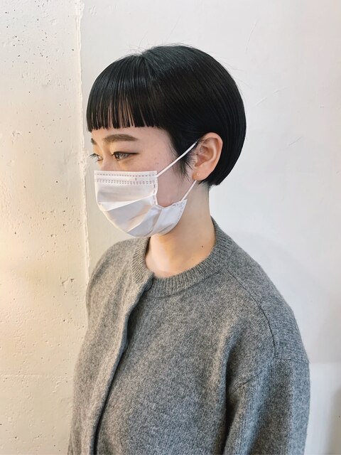 オン眉ミニショート