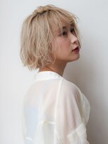 マイラ 銀座(myla)&nbsp;【田村】可愛いホワイトアッシュエアリーミディ春ボブ20代30代