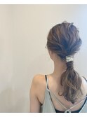 結婚式お呼ばれダウンスタイル
