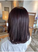 赤髪ミディアム