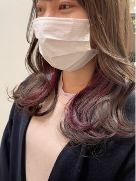 グーフィートーキョー 銀座(Goofy Tokyo) イヤリングカラーベリーピンク/インナーカラーブロッサム