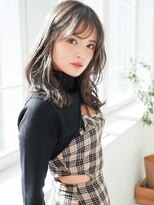 アグ ヘアー フェリーチェ 新潟西区店(Agu hair felice) 《Agu hair》透明感カラー×韓国風ワンレンミディ