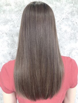 ローカス(Locus) 柔らかアッシュベージュ/艶カラー/髪質改善トリートメント