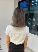 透明感でスッケスケ！オシャレカラー_透けホワイトアッシュ_