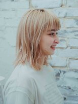 美容室 リズヘアー 稲毛店(Riz hair)&nbsp;ハイトーン×外ハネミディ【稲毛駅】