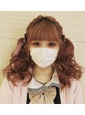 編み込みツインテール