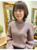 レイヤーボブ×ショコラアッシュ