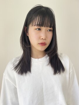 ヨーク(YOKE) 【 YOKE 】ロングレイヤーワイドバング暗髪艶髪小顔韓国