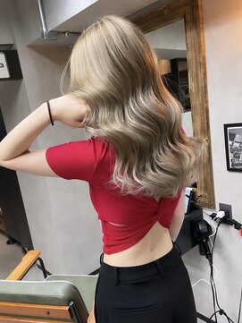 サニー 渋谷(SUNNY) バレイヤージュ、ハイライト、ショコラアッシュ、グレージュ