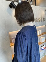 ベーシス(Basis) 【Basis福田】パツっとボブ×グレージュ