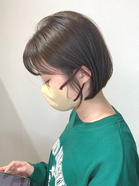 【SERO姫路】艶髪◇ミニボブ/透明感グレージュ 