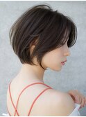 前髪なし大人ショートボブ20代30代40代【AIN.表参道】川原大地