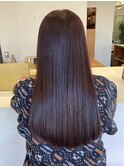 水素カラー/艶髪/モカブラウン