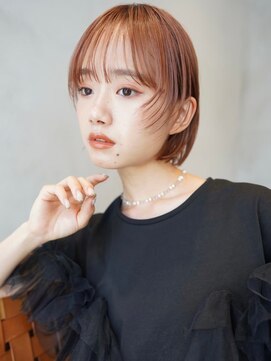 ニコ トウキョウ 渋谷(nico TOKYO) 切りっぱなし/ボブ/ピンクブラウン