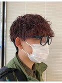重めモテパーマ