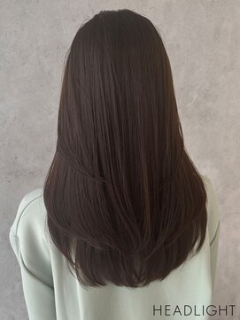 アーサス ヘアー デザイン 新潟新発田店(Ursus hair Design) ストレートレイヤーロング×ダークブラウン
