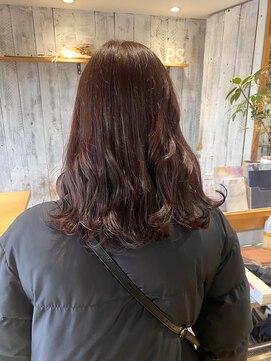 クラップス 京急富岡(CLAPS) ピンクブラウン/ブリーチなしカラー