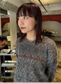 ブリーチなし、レッドカラー