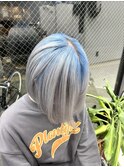 ペールブルールーツカラー