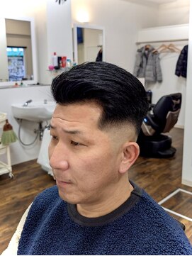 バーバー ダブル(BARBER W) ハードパート/スキンフェード/刈り上げ/バーバースタイル