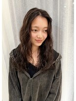 キッカ(kicca) Natural Wave Perm × Soft Brown Color