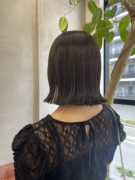 ニール シトロン 名古屋 伏見 丸の内(NEELU citron) 【neelu_hachi】ストレートパーマ×アッシュブラウンカラー